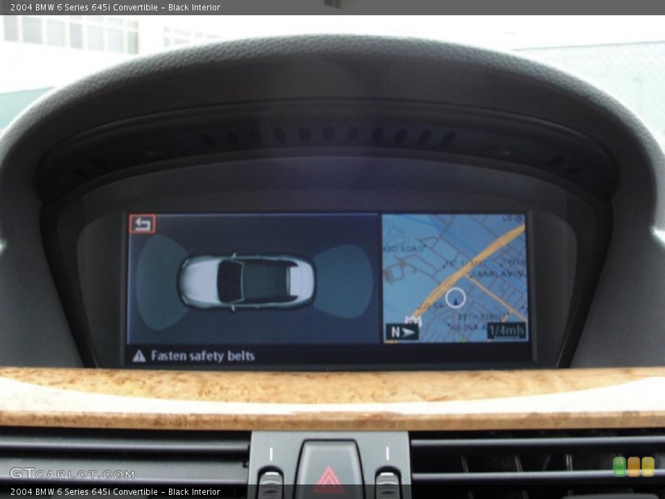 Black Interior Navigation for the 2004 BMW 6 Series 645i Convertible #43059364