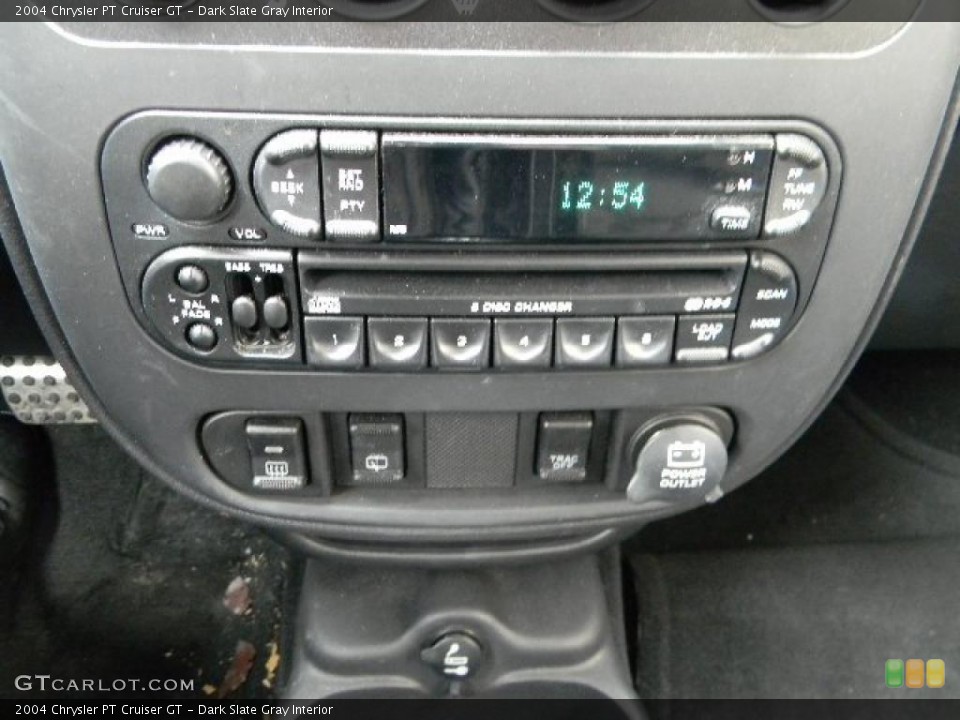 Dark Slate Gray Interior Controls for the 2004 Chrysler PT Cruiser GT #43062436