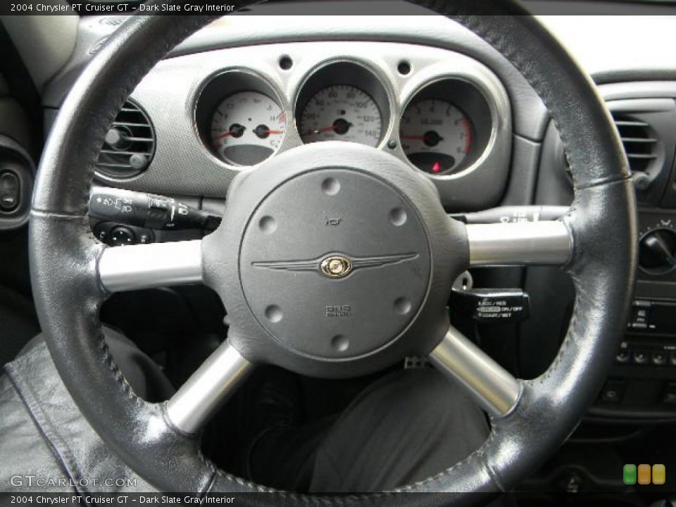 Dark Slate Gray Interior Steering Wheel for the 2004 Chrysler PT Cruiser GT #43062456