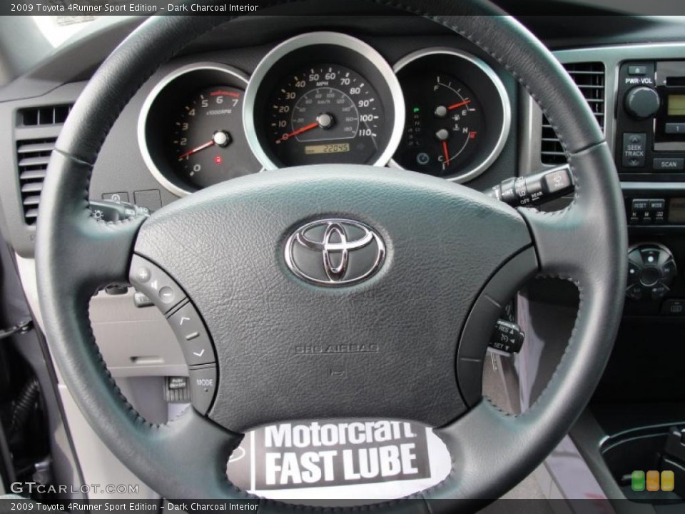 Dark Charcoal Interior Steering Wheel for the 2009 Toyota 4Runner Sport Edition #43062920