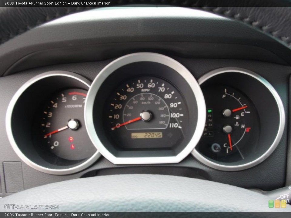 Dark Charcoal Interior Gauges for the 2009 Toyota 4Runner Sport Edition #43062935