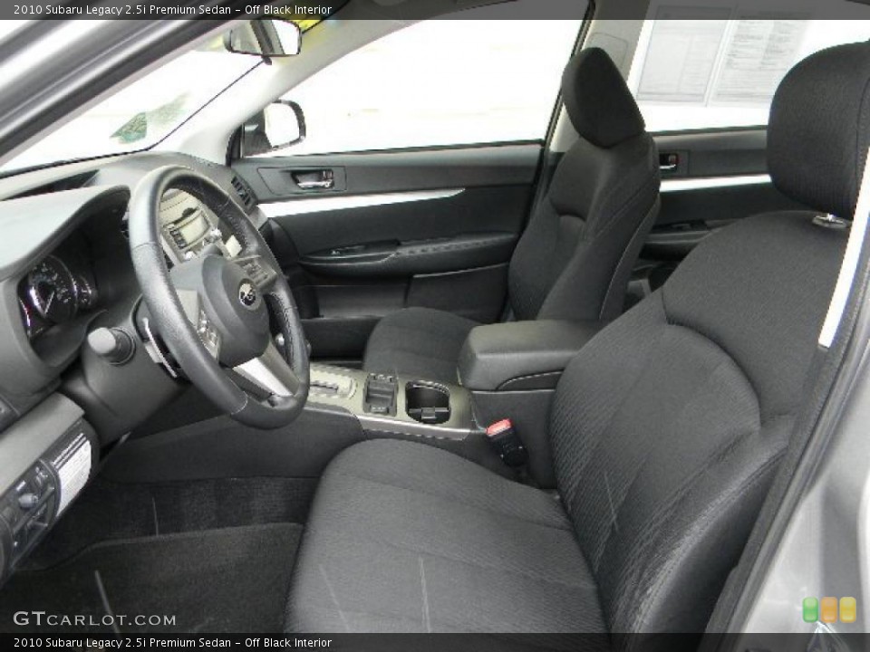 Off Black Interior Photo for the 2010 Subaru Legacy 2.5i Premium Sedan #43064960