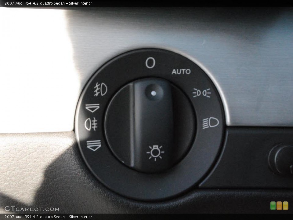 Silver Interior Controls for the 2007 Audi RS4 4.2 quattro Sedan #43066796