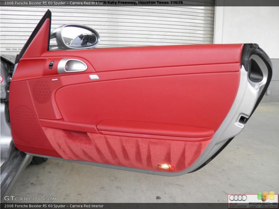 Carrera Red Interior Door Panel for the 2008 Porsche Boxster RS 60 Spyder #43069461