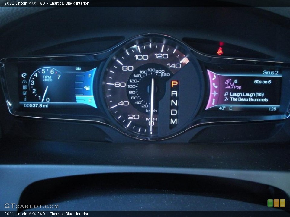 Charcoal Black Interior Gauges for the 2011 Lincoln MKX FWD #43070489