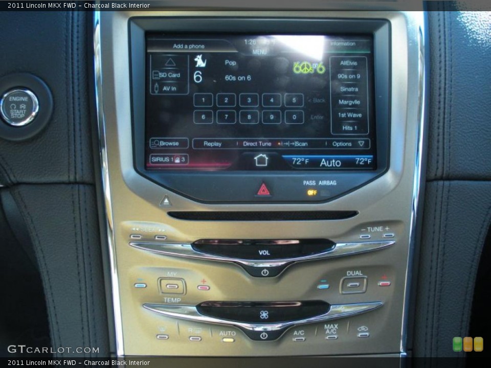 Charcoal Black Interior Controls for the 2011 Lincoln MKX FWD #43070497