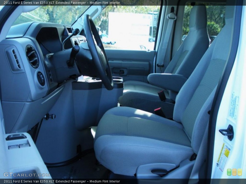 Medium Flint Interior Photo for the 2011 Ford E Series Van E350 XLT Extended Passenger #43070793