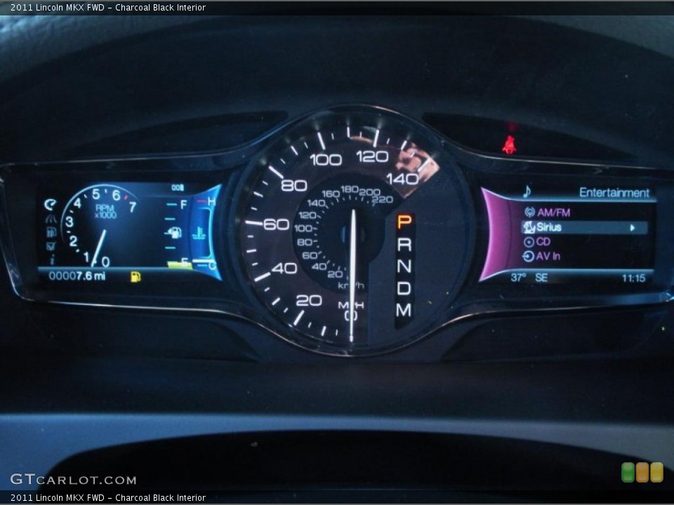 Charcoal Black Interior Gauges for the 2011 Lincoln MKX FWD #43071029
