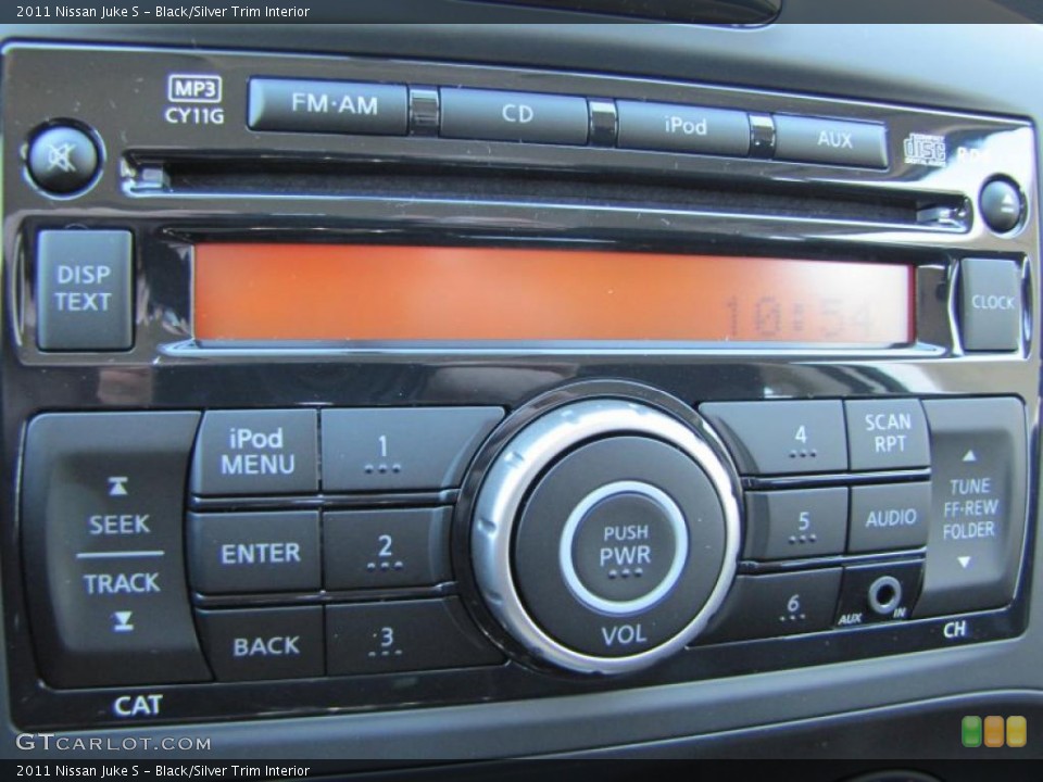 Black/Silver Trim Interior Controls for the 2011 Nissan Juke S #43072554