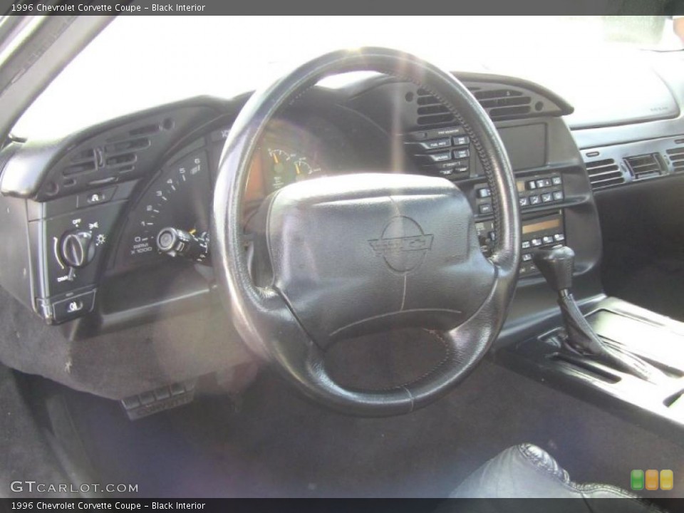 Black Interior Steering Wheel for the 1996 Chevrolet Corvette Coupe #43073286