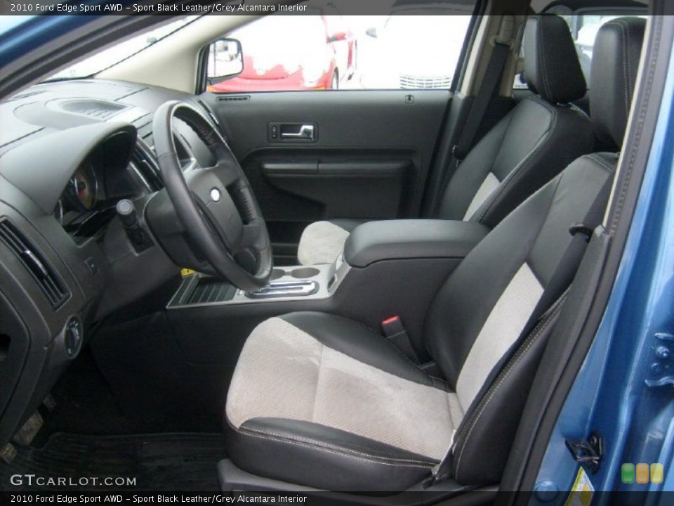 Sport Black Leather/Grey Alcantara Interior Photo for the 2010 Ford Edge Sport AWD #43077475