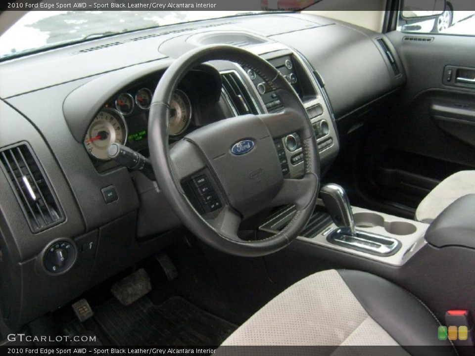 Sport Black Leather/Grey Alcantara Interior Prime Interior for the 2010 Ford Edge Sport AWD #43077479