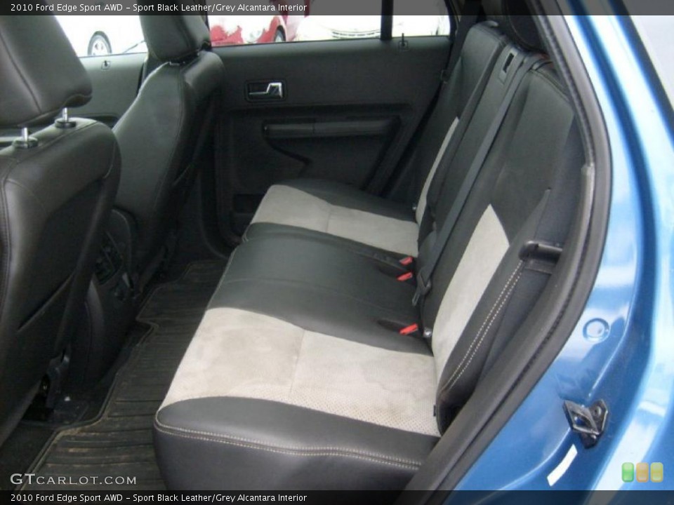 Sport Black Leather/Grey Alcantara Interior Photo for the 2010 Ford Edge Sport AWD #43077487