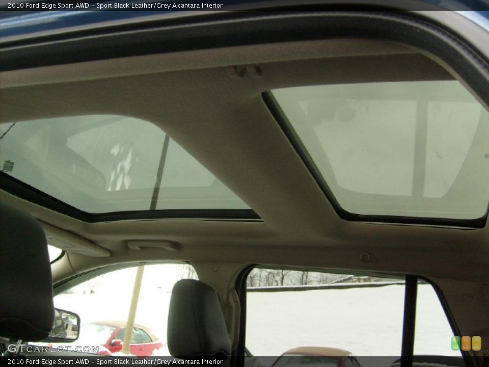 Sport Black Leather/Grey Alcantara Interior Sunroof for the 2010 Ford Edge Sport AWD #43077491