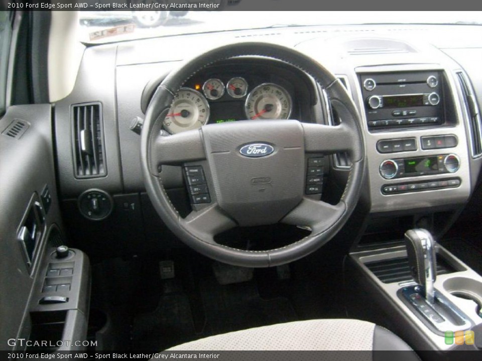 Sport Black Leather/Grey Alcantara Interior Dashboard for the 2010 Ford Edge Sport AWD #43077495