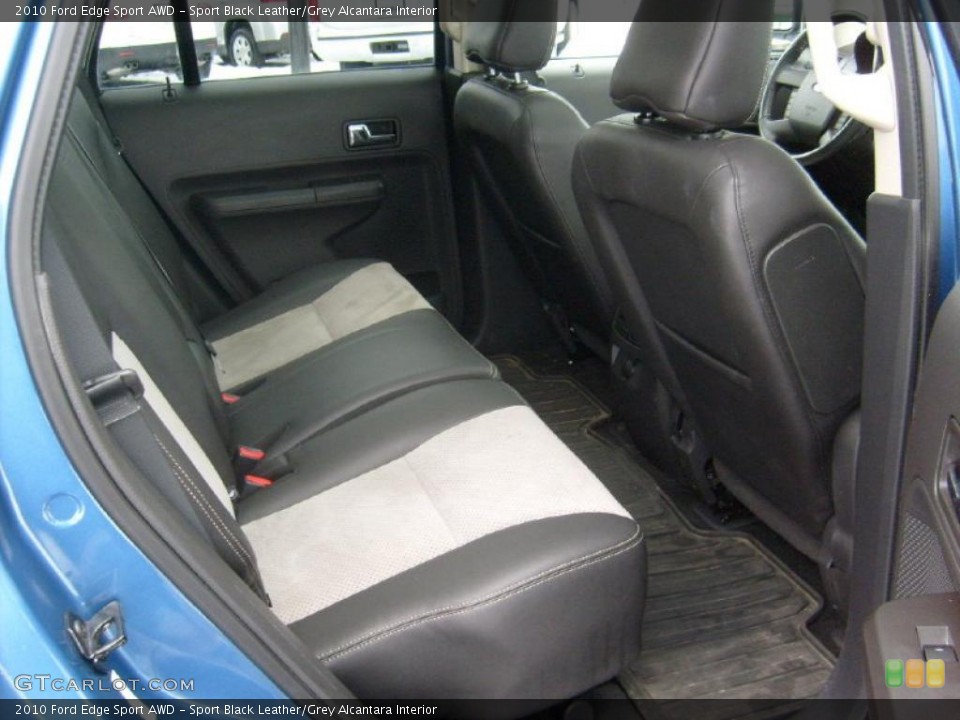 Sport Black Leather/Grey Alcantara Interior Photo for the 2010 Ford Edge Sport AWD #43077503