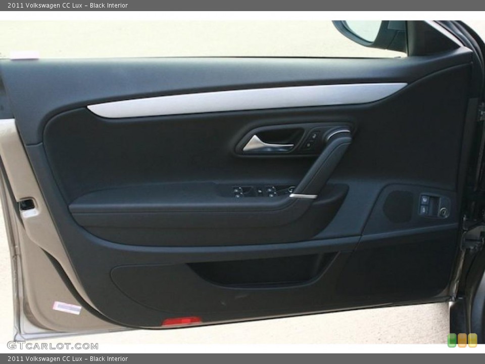 Black Interior Door Panel for the 2011 Volkswagen CC Lux #43078263