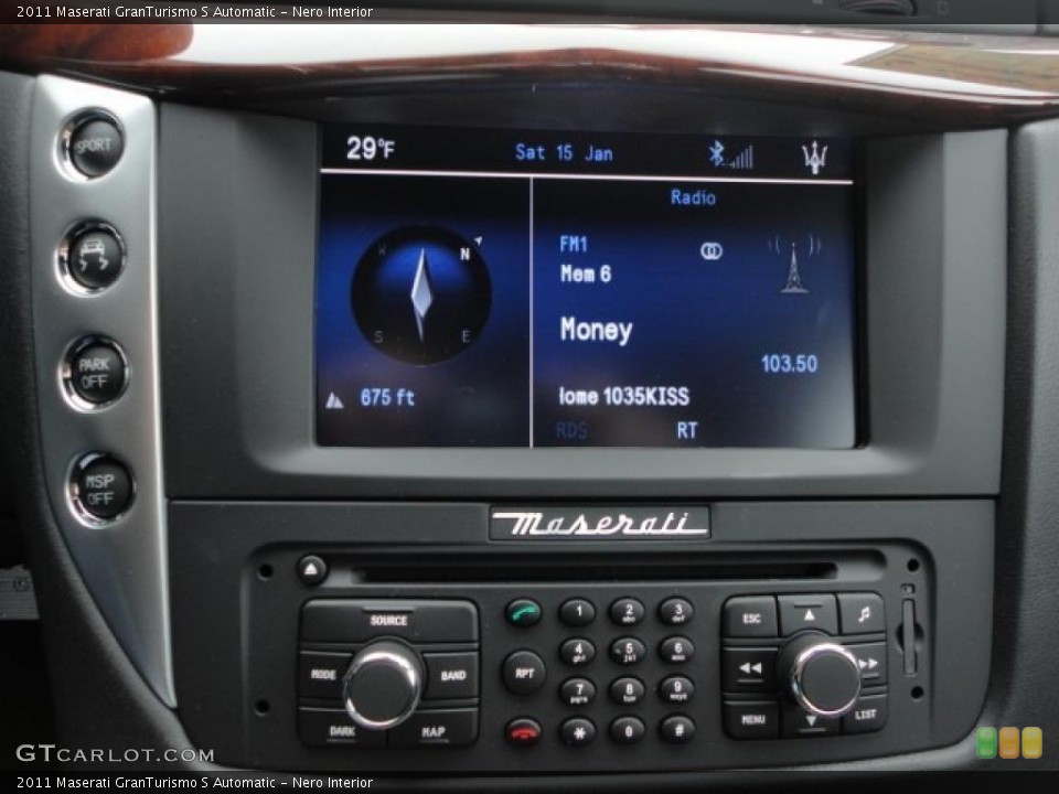 Nero Interior Controls for the 2011 Maserati GranTurismo S Automatic #43081934