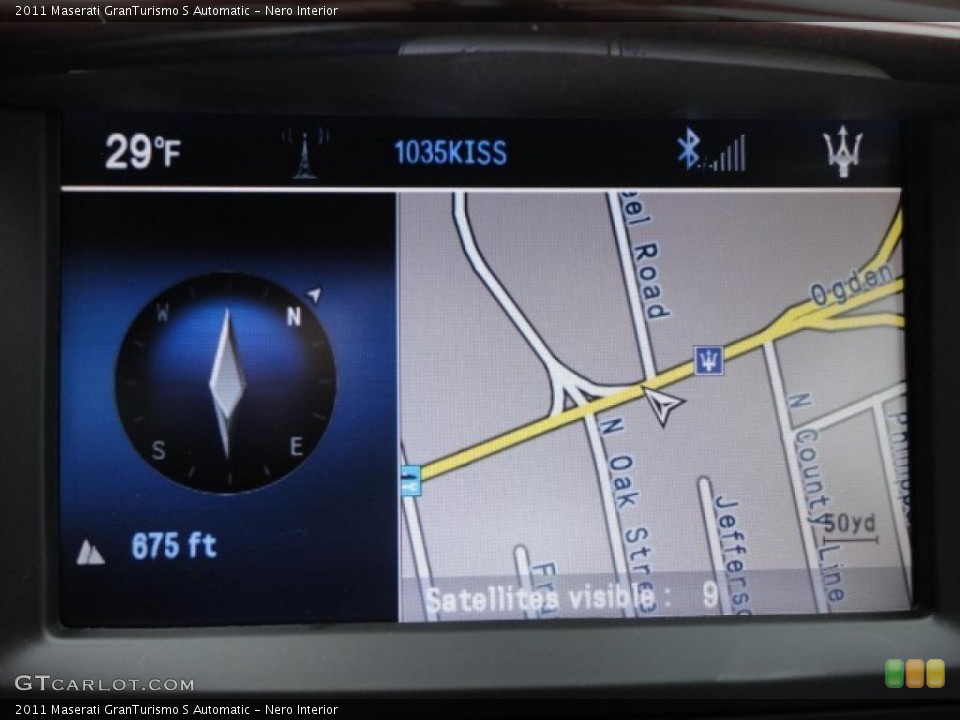 Nero Interior Navigation for the 2011 Maserati GranTurismo S Automatic #43081950