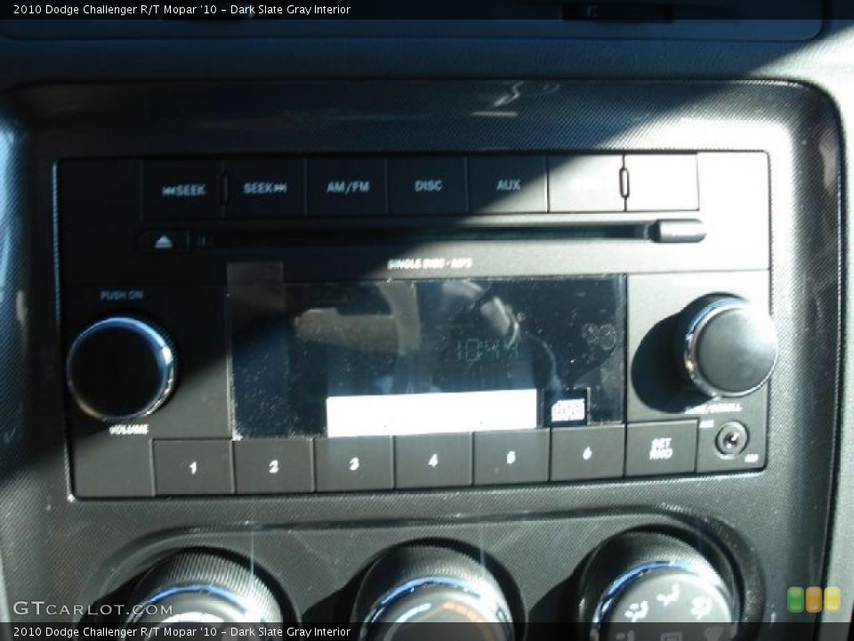 Dark Slate Gray Interior Controls for the 2010 Dodge Challenger R/T Mopar '10 #43083450