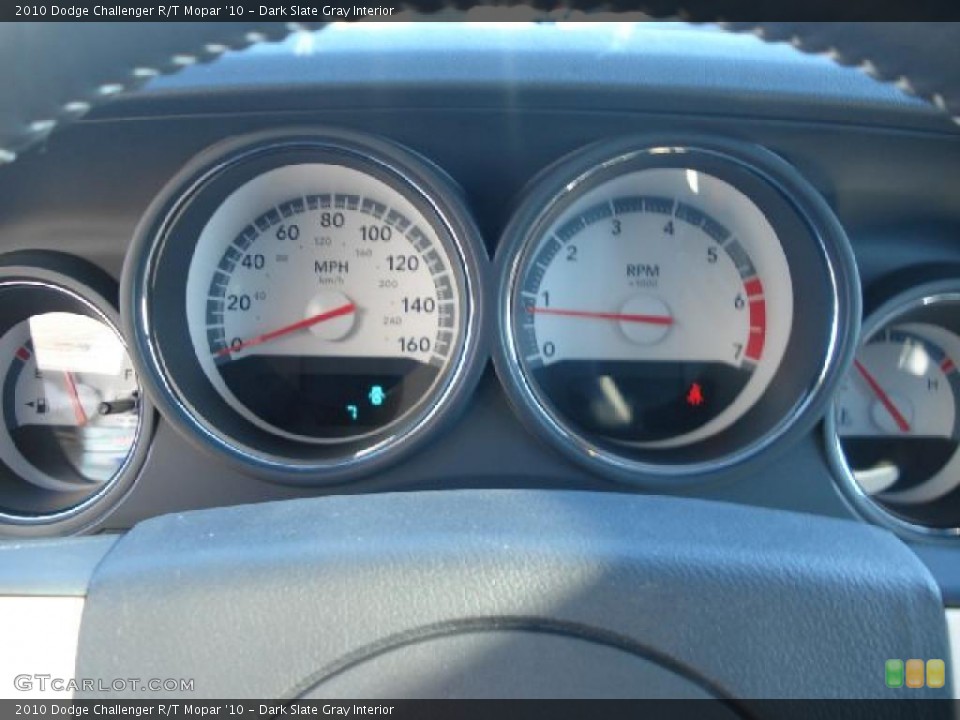 Dark Slate Gray Interior Gauges for the 2010 Dodge Challenger R/T Mopar '10 #43083506
