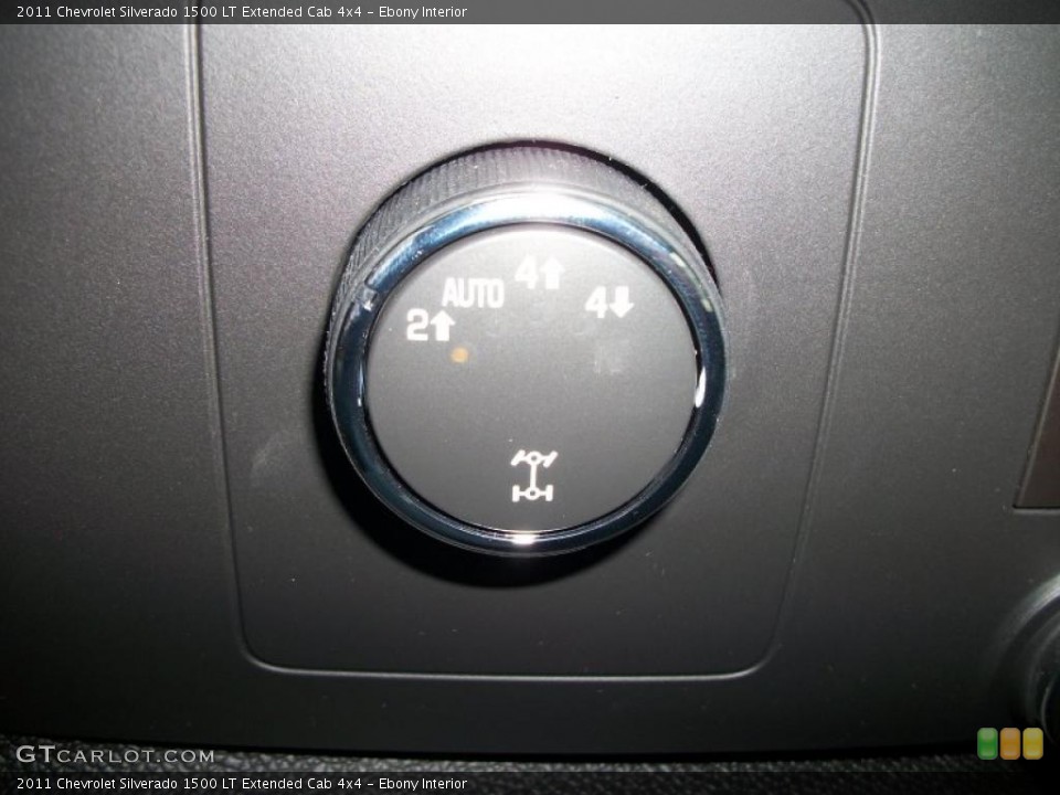 Ebony Interior Controls for the 2011 Chevrolet Silverado 1500 LT Extended Cab 4x4 #43084675