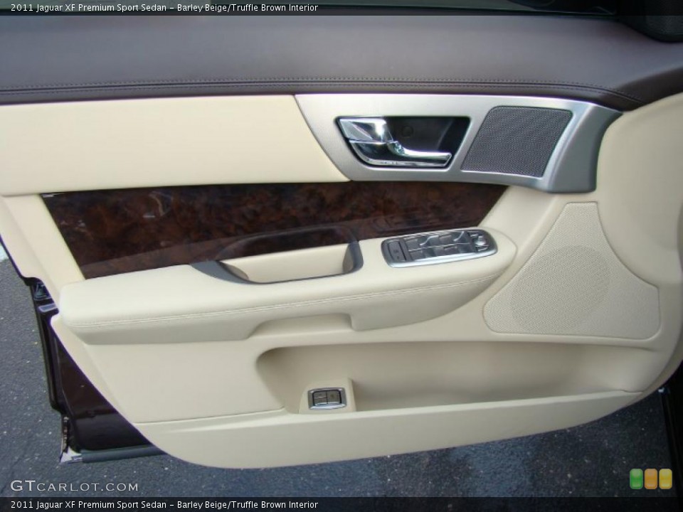 Barley Beige/Truffle Brown Interior Door Panel for the 2011 Jaguar XF Premium Sport Sedan #43091292