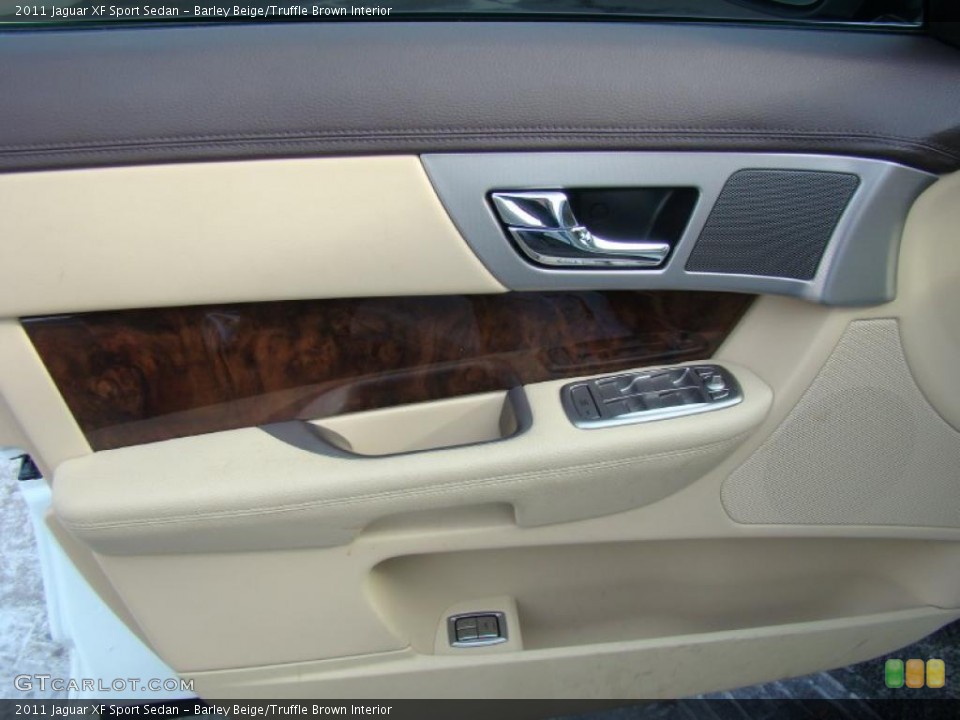 Barley Beige/Truffle Brown Interior Door Panel for the 2011 Jaguar XF Sport Sedan #43091716