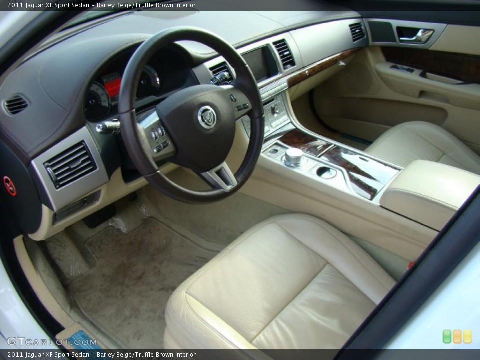 Barley Beige/Truffle Brown Interior Prime Interior for the 2011 Jaguar XF Sport Sedan #43091768