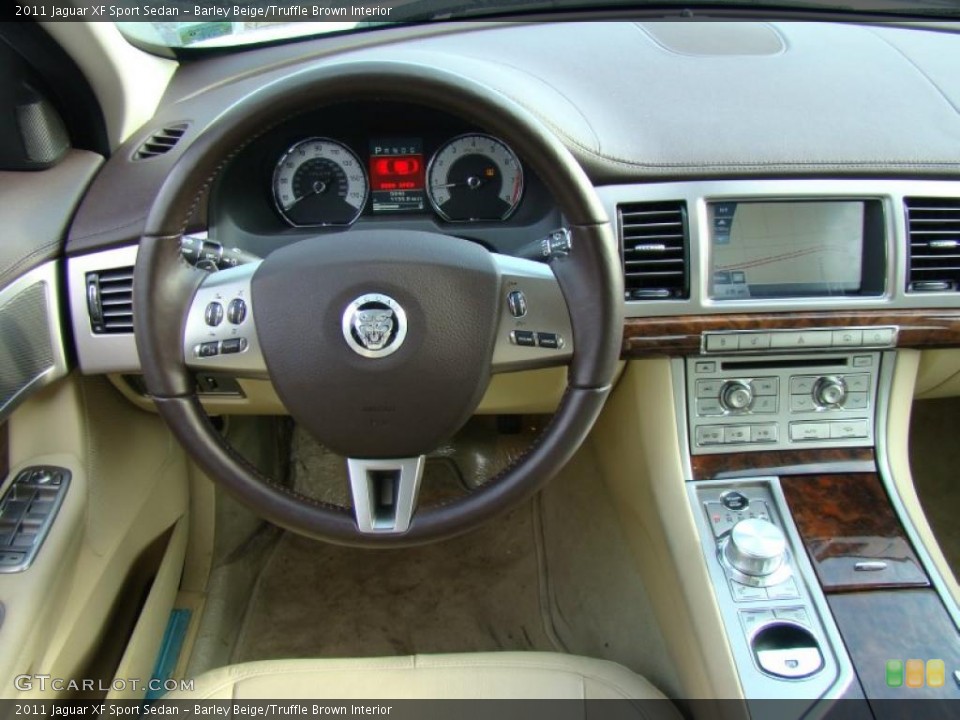 Barley Beige/Truffle Brown Interior Dashboard for the 2011 Jaguar XF Sport Sedan #43091784