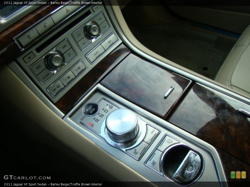 Barley Beige/Truffle Brown Interior Controls for the 2011 Jaguar XF Sport Sedan #43091820