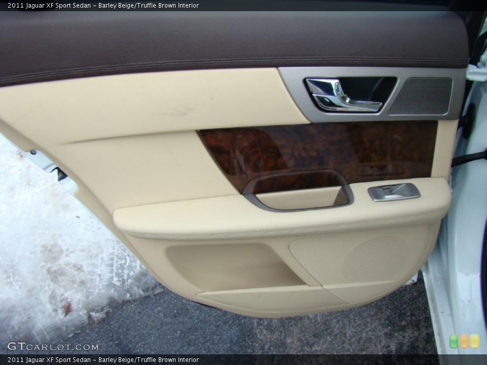 Barley Beige/Truffle Brown Interior Door Panel for the 2011 Jaguar XF Sport Sedan #43091836