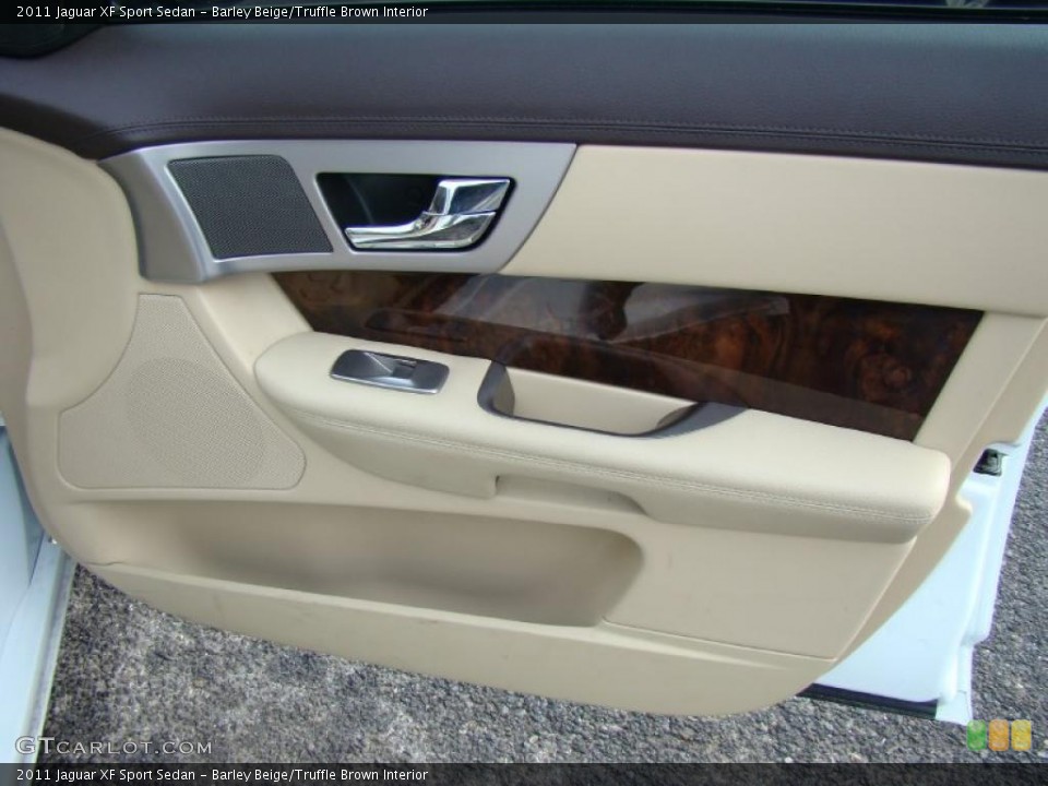 Barley Beige/Truffle Brown Interior Door Panel for the 2011 Jaguar XF Sport Sedan #43091900