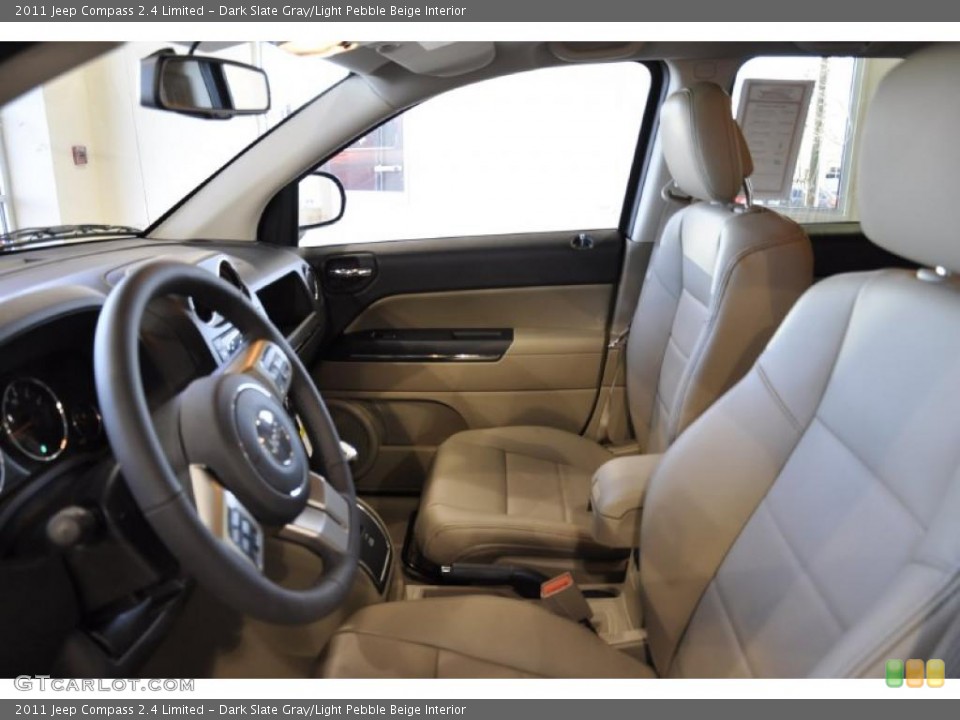 Dark Slate Gray/Light Pebble Beige Interior Photo for the 2011 Jeep Compass 2.4 Limited #43092788