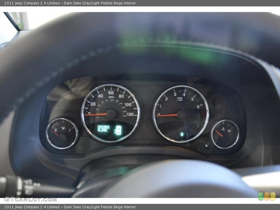 Dark Slate Gray/Light Pebble Beige Interior Gauges for the 2011 Jeep Compass 2.4 Limited #43092808