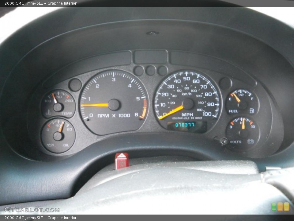 Graphite Interior Gauges for the 2000 GMC Jimmy SLE #43096848
