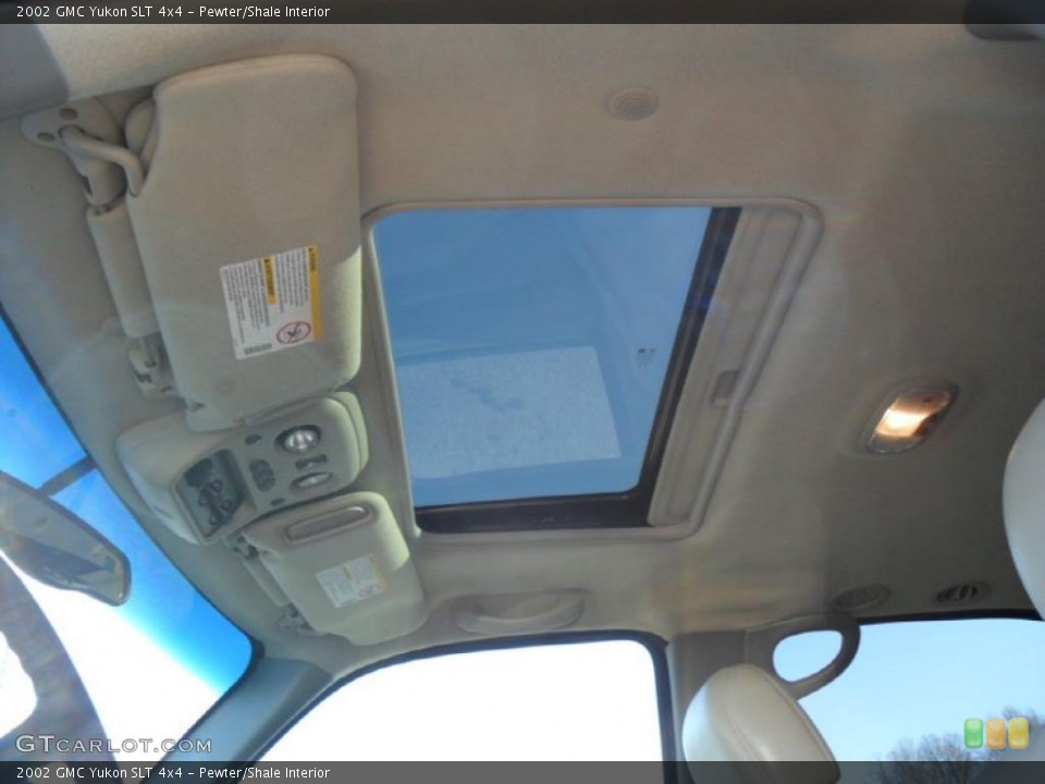 Pewter/Shale Interior Sunroof for the 2002 GMC Yukon SLT 4x4 #43098608