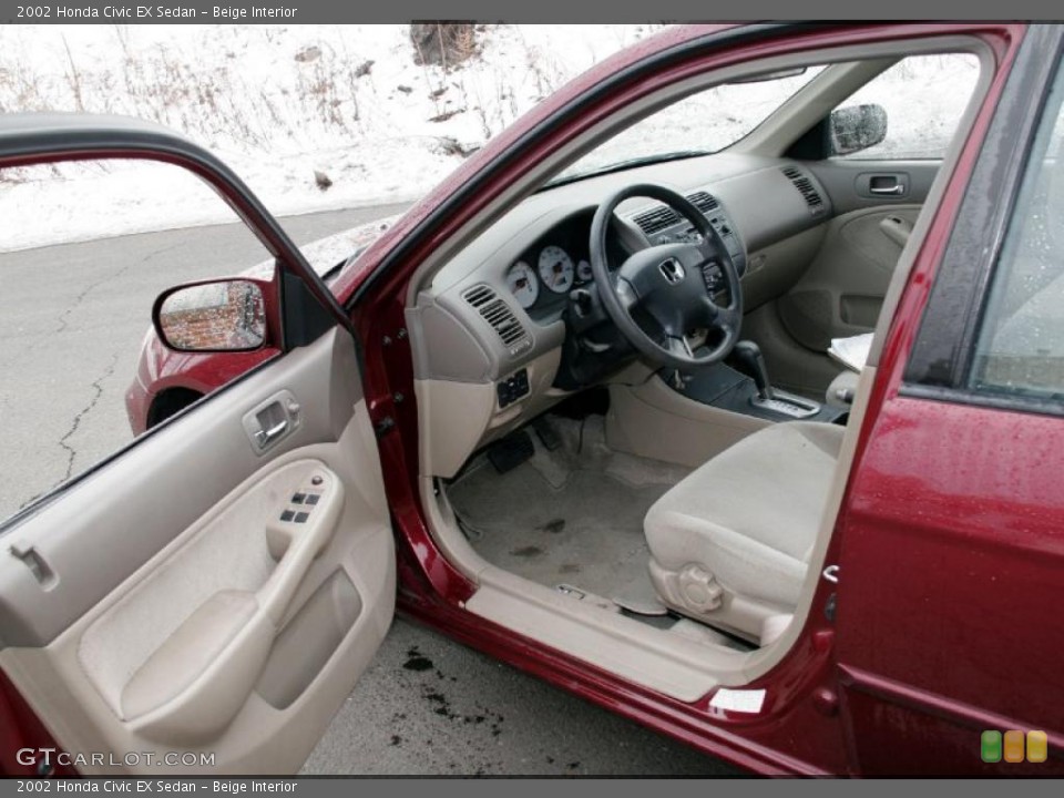 Beige Interior Photo for the 2002 Honda Civic EX Sedan #43101242