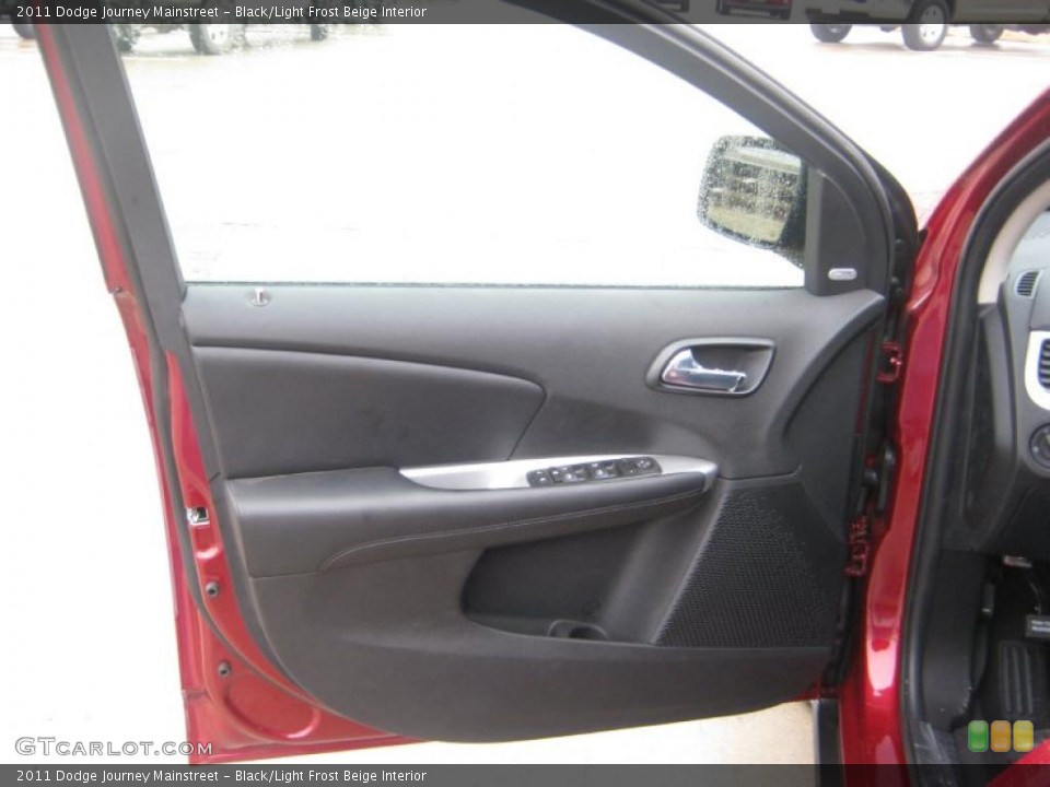 Black/Light Frost Beige Interior Door Panel for the 2011 Dodge Journey Mainstreet #43113529