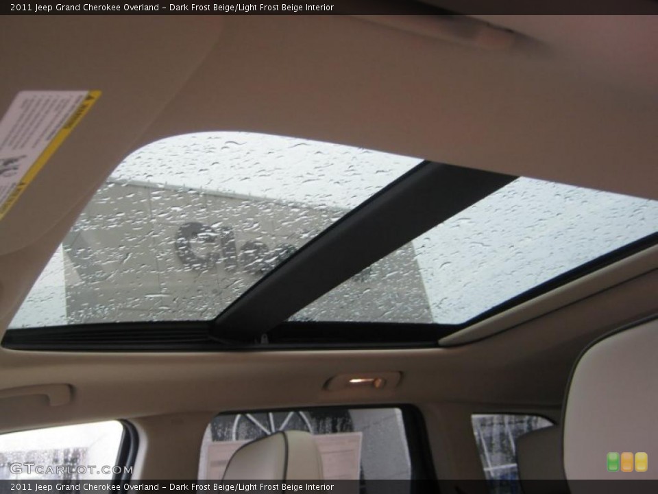 Dark Frost Beige/Light Frost Beige Interior Sunroof for the 2011 Jeep Grand Cherokee Overland #43118657