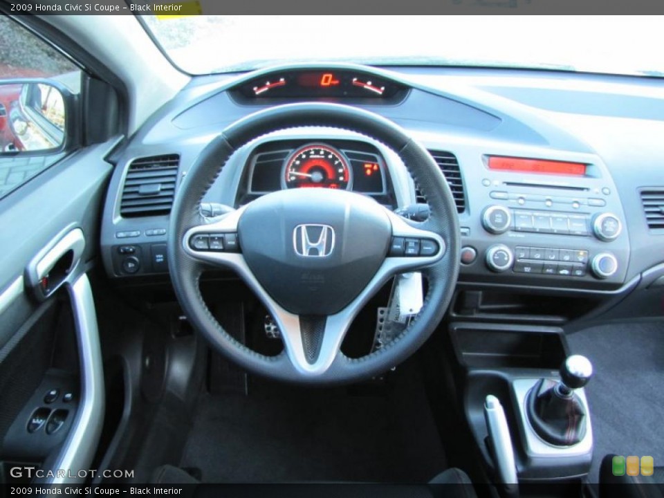 Black Interior Dashboard for the 2009 Honda Civic Si Coupe #43118741