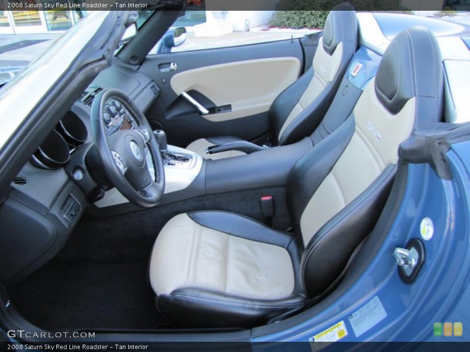 Tan Interior Photo for the 2008 Saturn Sky Red Line Roadster #43119057
