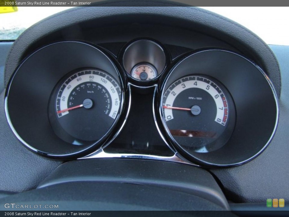 Tan Interior Gauges for the 2008 Saturn Sky Red Line Roadster #43119185