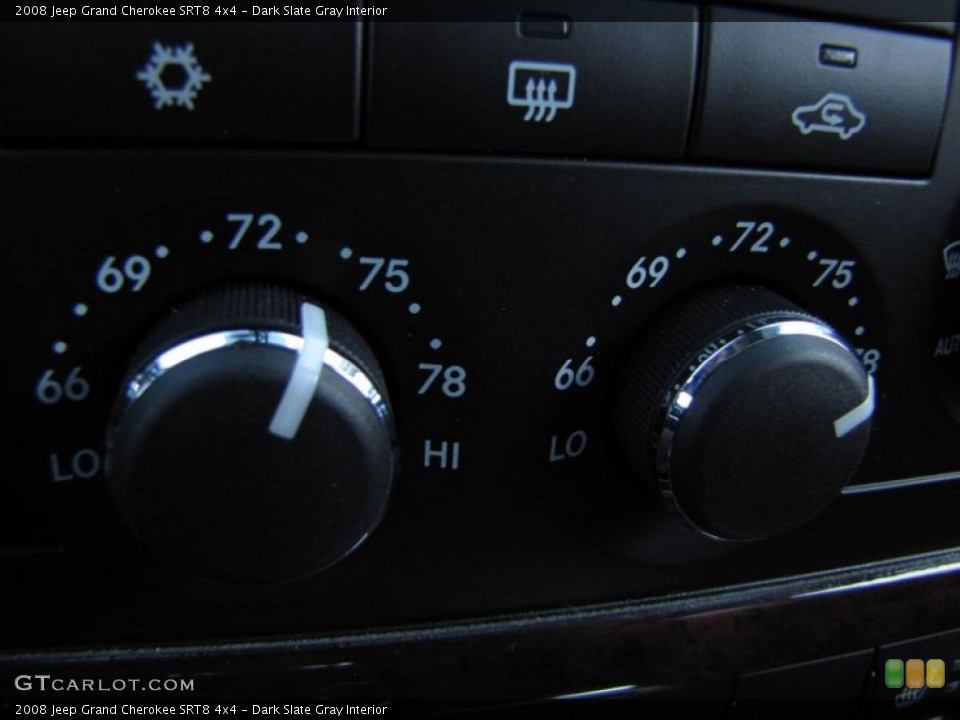 Dark Slate Gray Interior Controls for the 2008 Jeep Grand Cherokee SRT8 4x4 #43120638