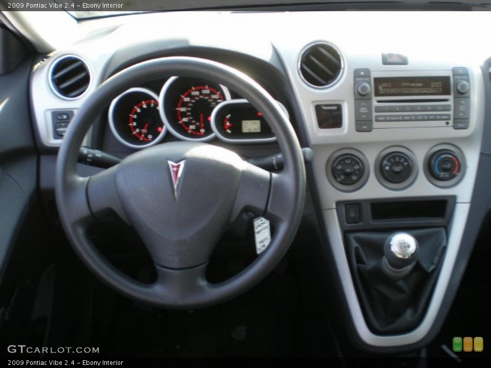 Ebony Interior Dashboard for the 2009 Pontiac Vibe 2.4 #43124571