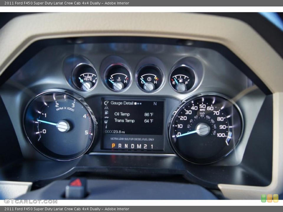 Adobe Interior Gauges for the 2011 Ford F450 Super Duty Lariat Crew Cab 4x4 Dually #43125223