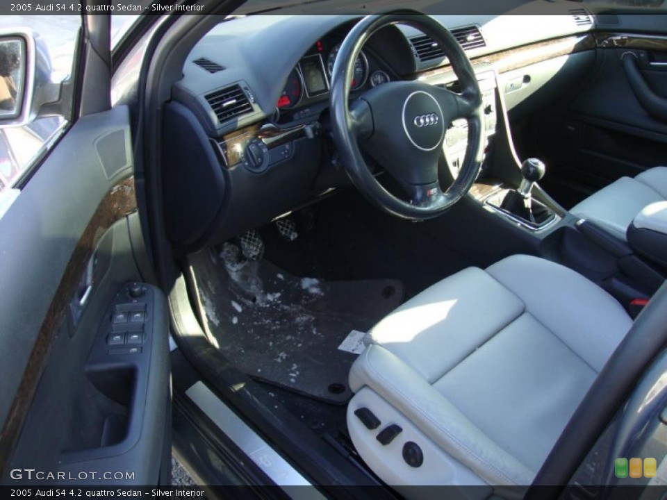 Silver Interior Prime Interior for the 2005 Audi S4 4.2 quattro Sedan #43132164