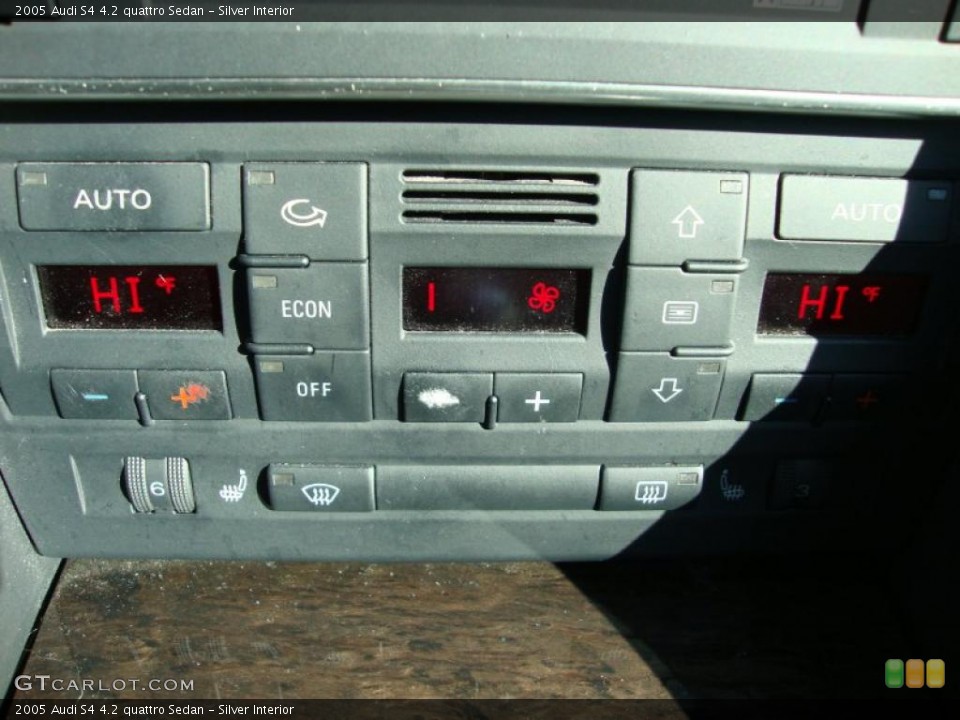Silver Interior Controls for the 2005 Audi S4 4.2 quattro Sedan #43132655