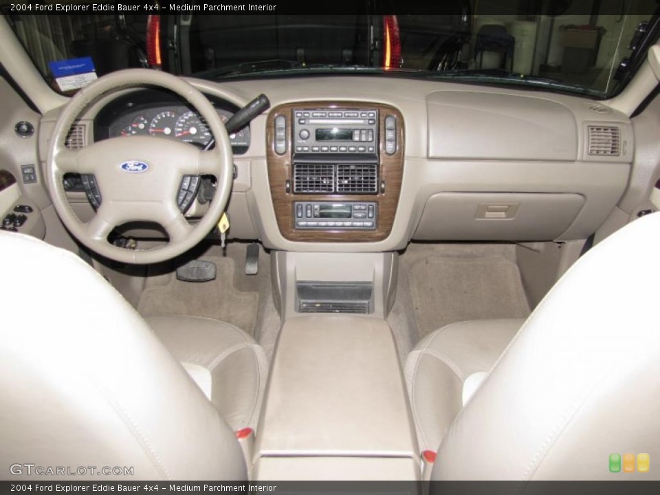 Medium Parchment Interior Dashboard for the 2004 Ford Explorer Eddie Bauer 4x4 #43136923