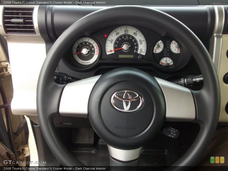 Dark Charcoal Interior Steering Wheel for the 2008 Toyota FJ Cruiser  #43137343